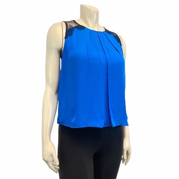 $242 ALICE + OLIVIA Blue Tank Top- New w/ Flaws - Picture 2 of 11